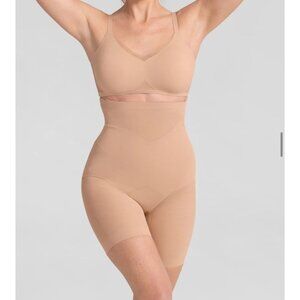 NEW HoneyLove SuperPower Shorts Shapewear Compression Slimming Sand XL Formal